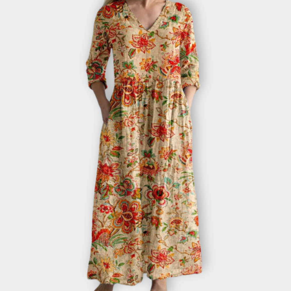 Edelinde | Boho Maxikleid aus weichem Premiumstoff