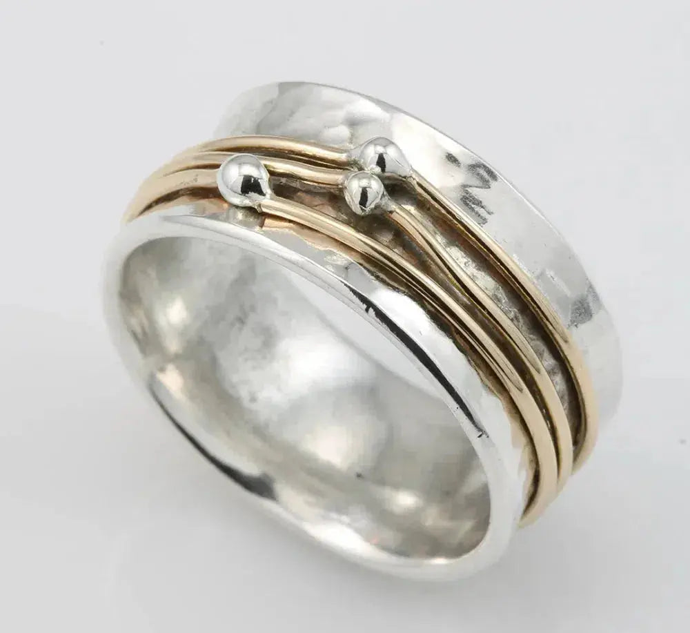 Delmara | Vintage Gold Schicht Silber Ring