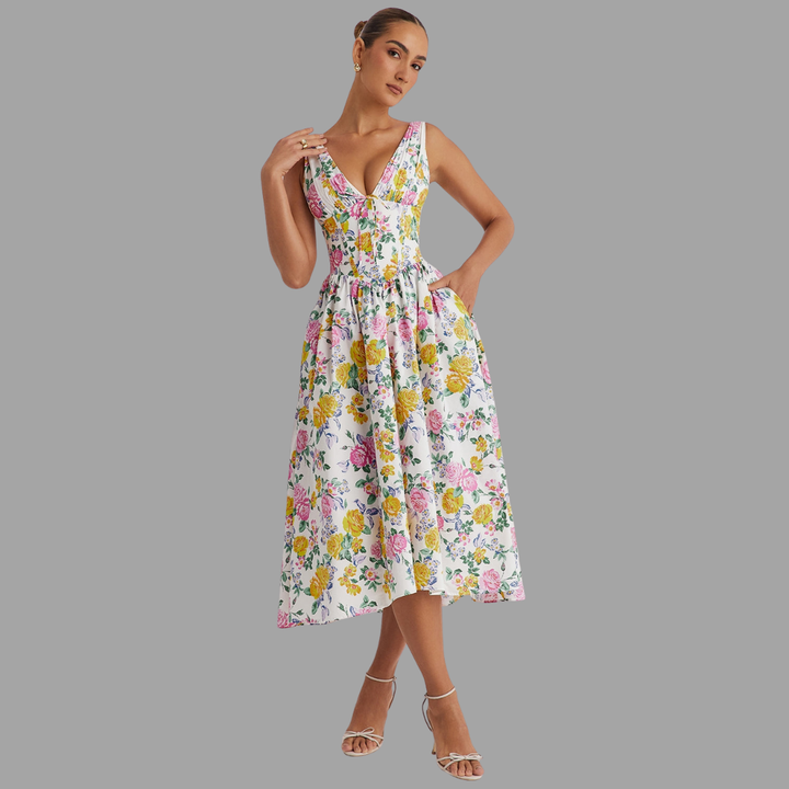 Alina | Luftiges Wickelkleid für den Sommer