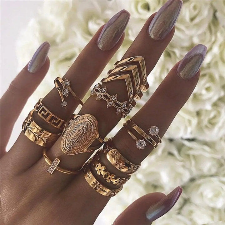 Tabea | Einzigartiges 8- bis 12-Ring Set