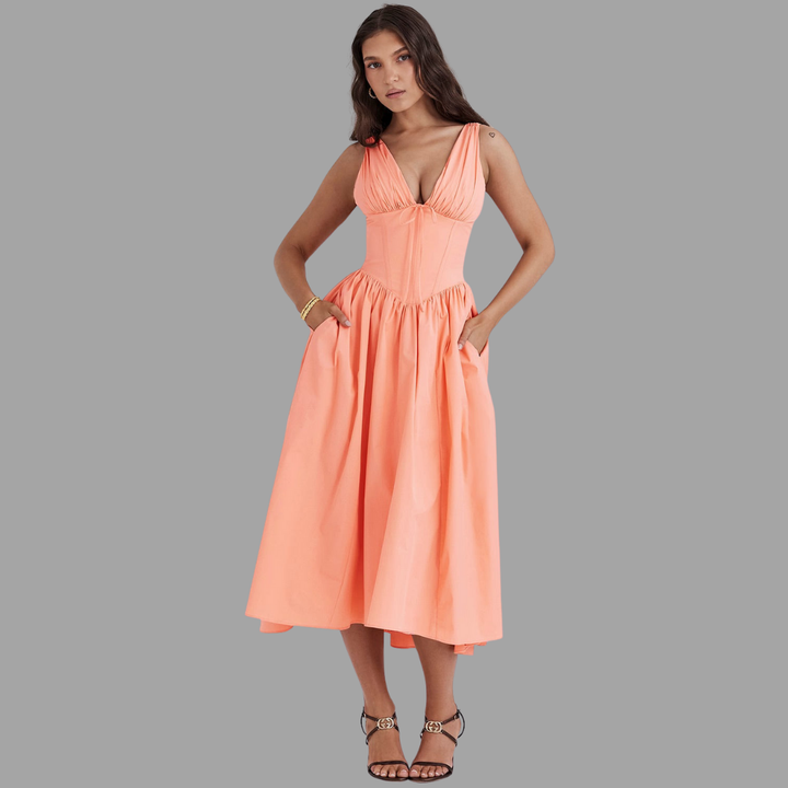 Alina | Luftiges Wickelkleid für den Sommer