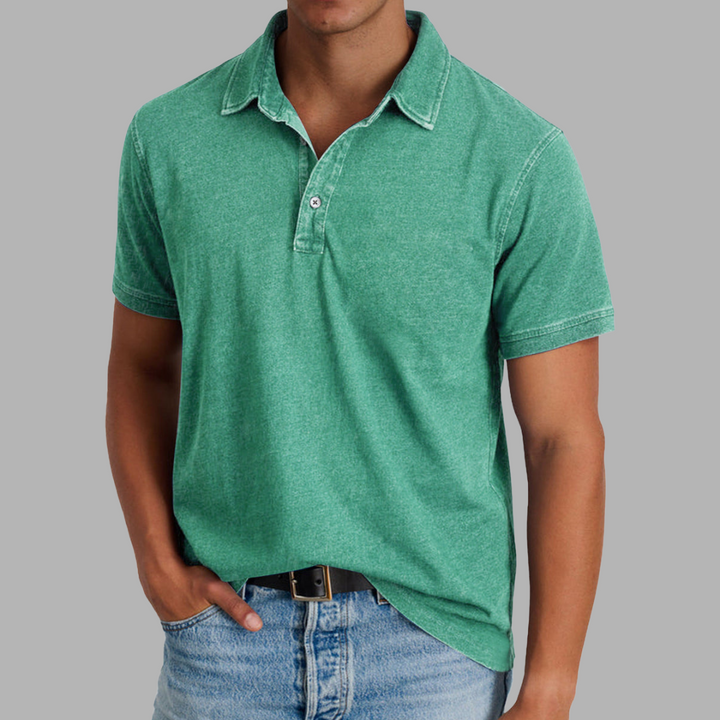 Benno | Weiches gewaschenes Polo für Komfort und StilBenno | Weiches gewaschenes Polo für Komfort und Stil
