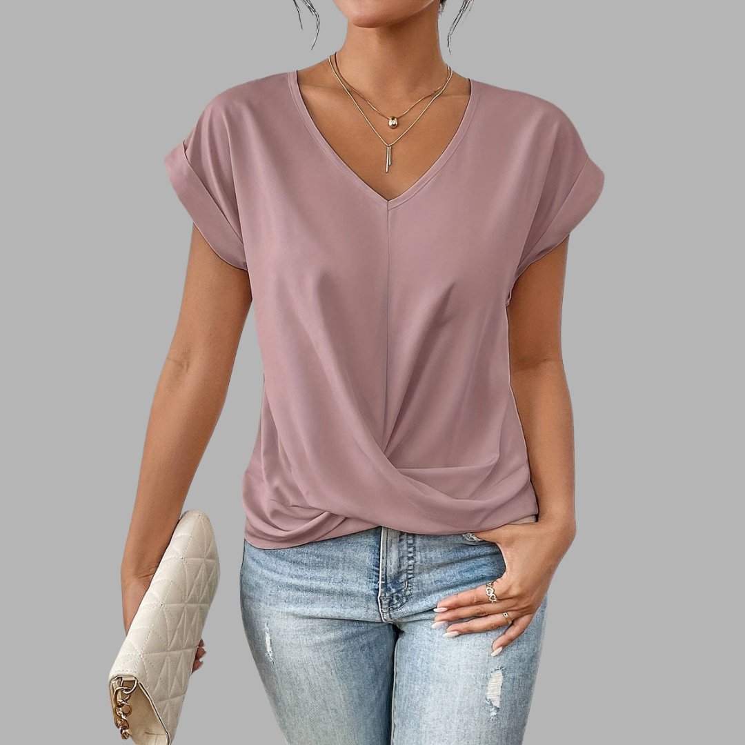 Kiara | Weiches V-Neck Shirt mit Komfortschnitt
