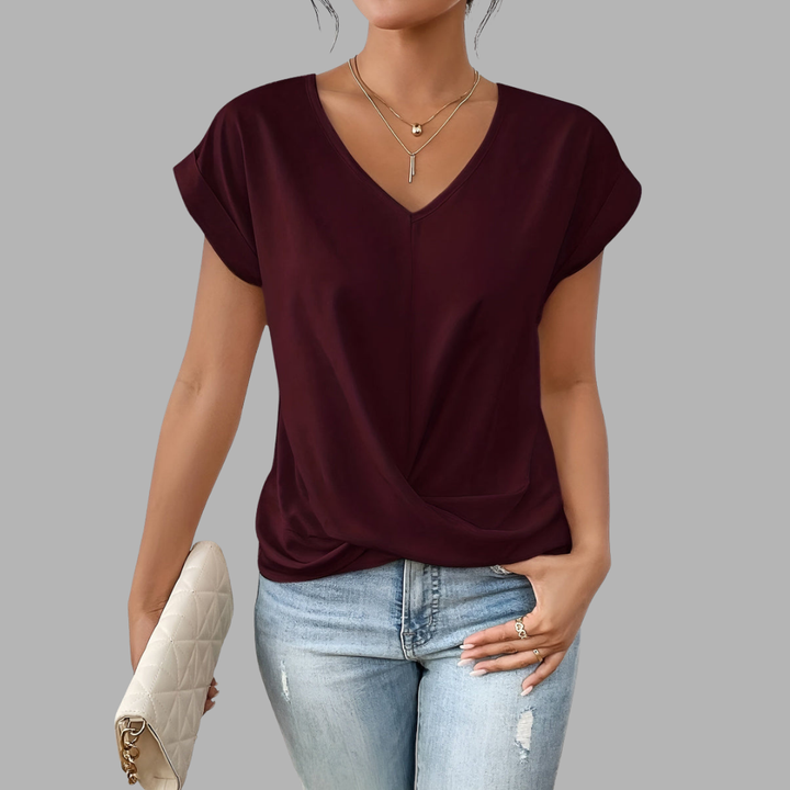 Kiara | Weiches V-Neck Shirt mit Komfortschnitt