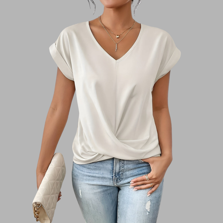 Kiara | Weiches V-Neck Shirt mit Komfortschnitt