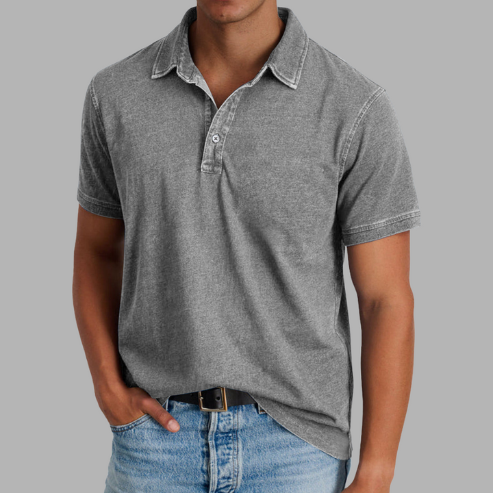 Benno | Weiches gewaschenes Polo für Komfort und StilBenno | Weiches gewaschenes Polo für Komfort und Stil
