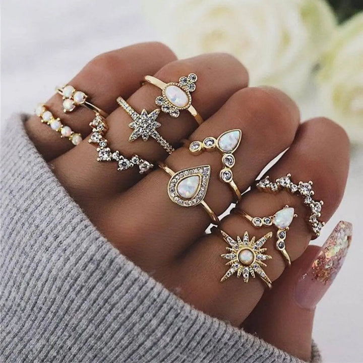 Tabea | Einzigartiges 8- bis 12-Ring Set