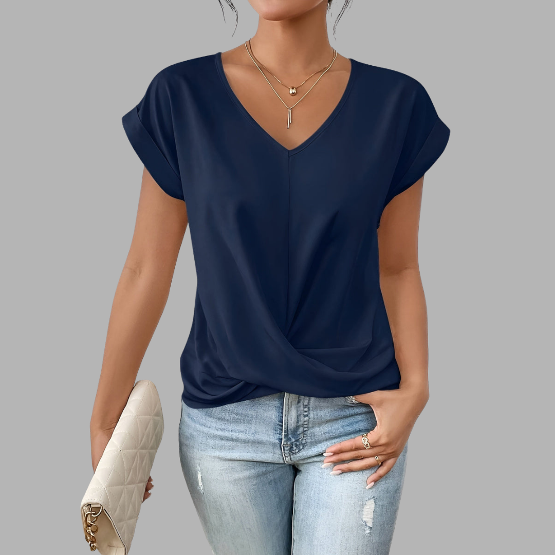 Kiara | Weiches V-Neck Shirt mit Komfortschnitt