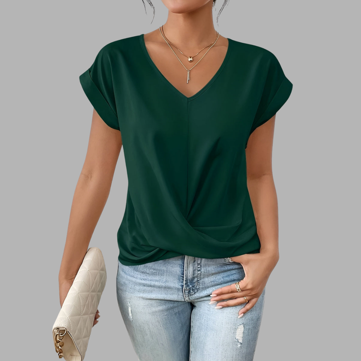 Kiara | Weiches V-Neck Shirt mit Komfortschnitt