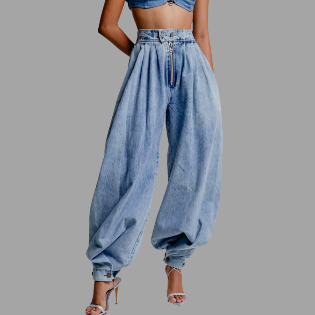 Bremina | High Waist Balloon Jeans für stilvollen Komfort