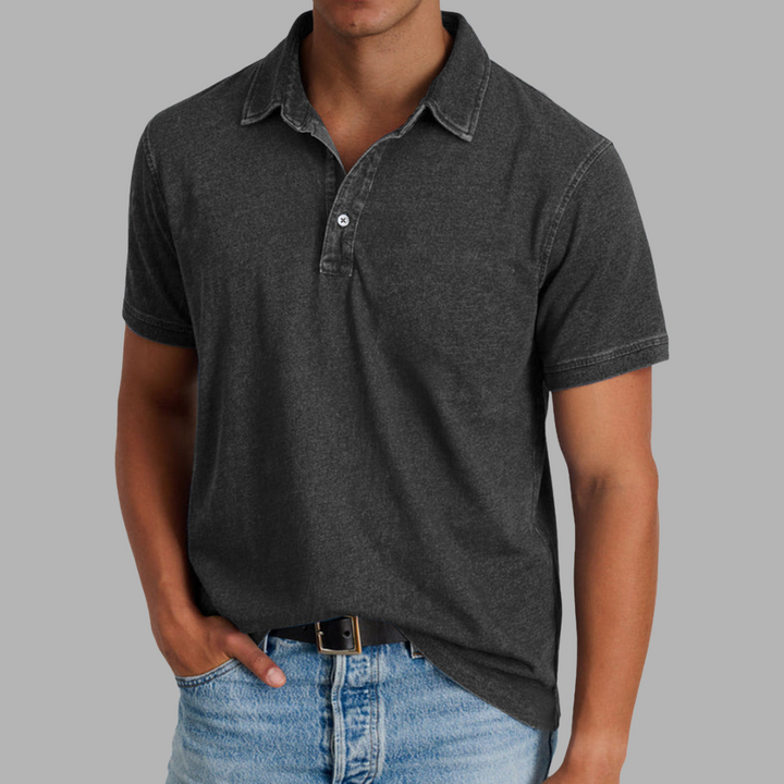 Benno | Weiches gewaschenes Polo für Komfort und StilBenno | Weiches gewaschenes Polo für Komfort und Stil