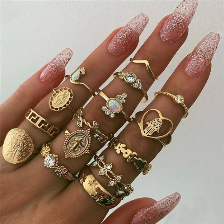 Tabea | Einzigartiges 8- bis 12-Ring Set