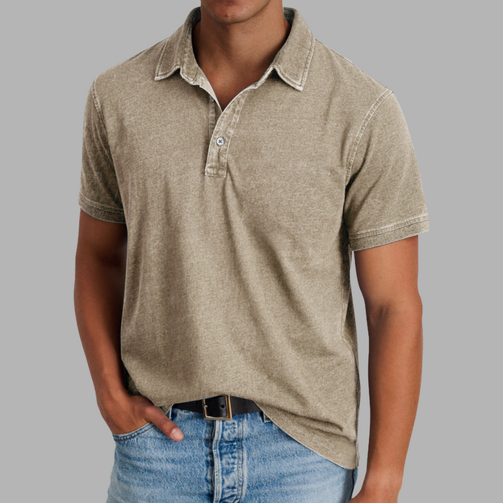 Benno | Weiches gewaschenes Polo für Komfort und StilBenno | Weiches gewaschenes Polo für Komfort und Stil