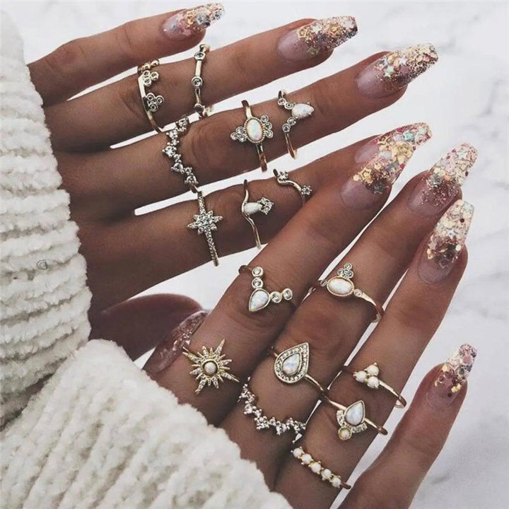Tabea | Einzigartiges 8- bis 12-Ring Set