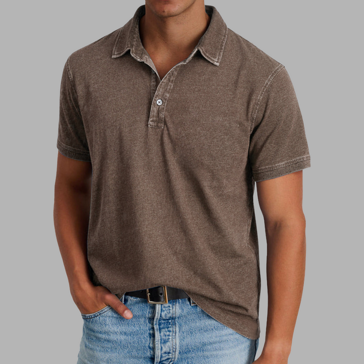 Benno | Weiches gewaschenes Polo für Komfort und StilBenno | Weiches gewaschenes Polo für Komfort und Stil