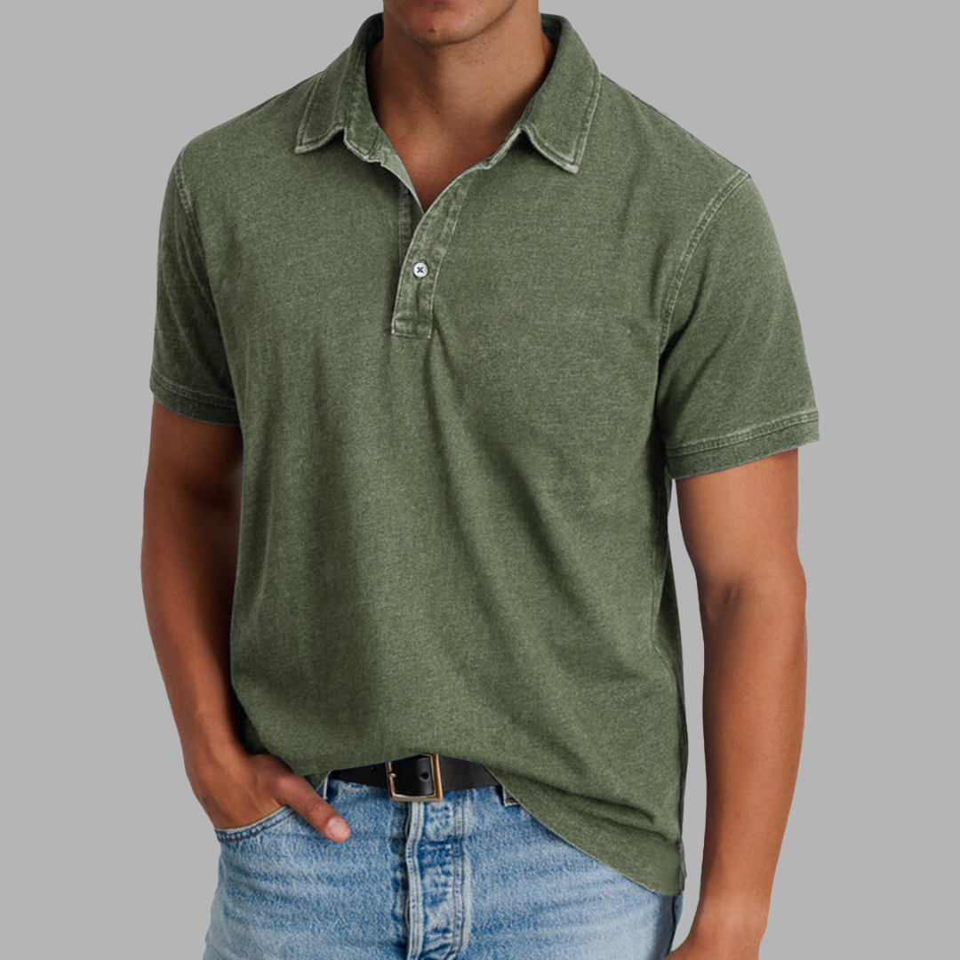 Benno | Weiches gewaschenes Polo für Komfort und StilBenno | Weiches gewaschenes Polo für Komfort und Stil
