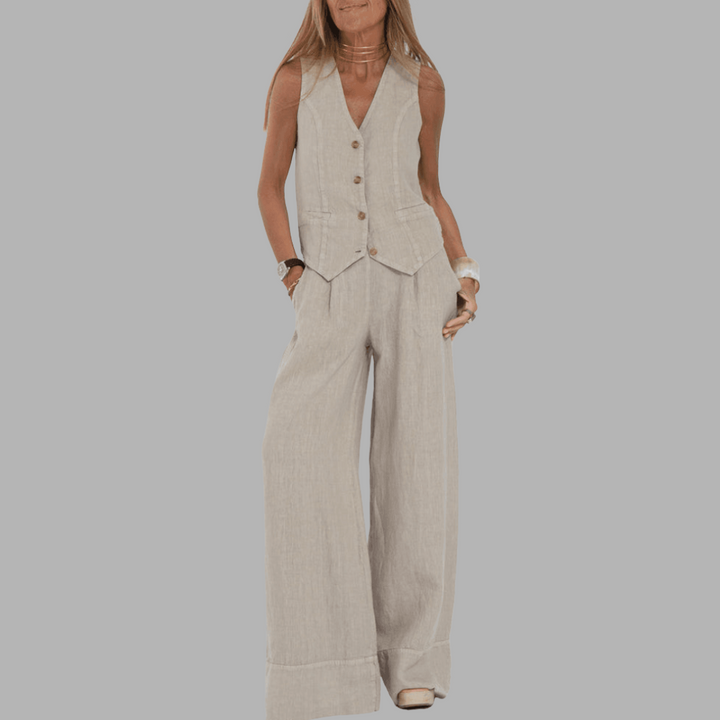 Grete | Handgefertigtes Baumwoll-Sommer-Set