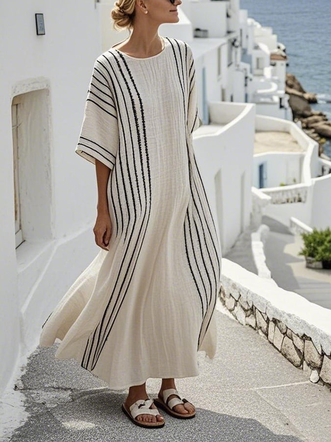 Annika | Elegantes Streifenkleid für jeden Anlass