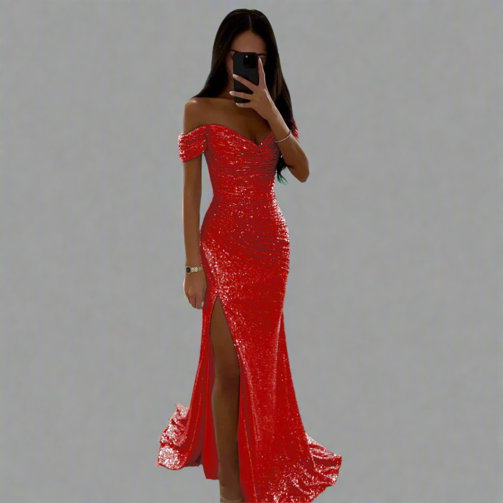 Zenobia | Glitzerndes Kleid mit premium Stoff für unvergessliche Nächte