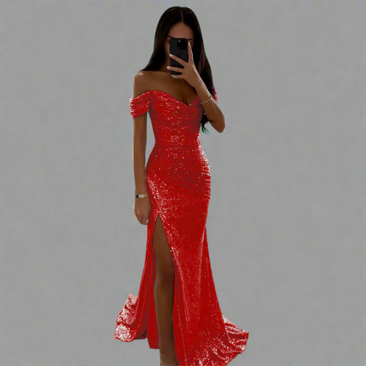 Zenobia | Glitzerndes Kleid mit premium Stoff für unvergessliche Nächte