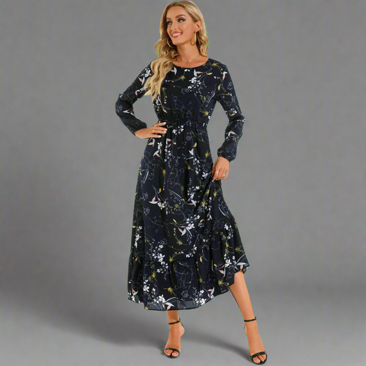Gottliebe | Elegantes Boho-Maxikleid aus Chiffon