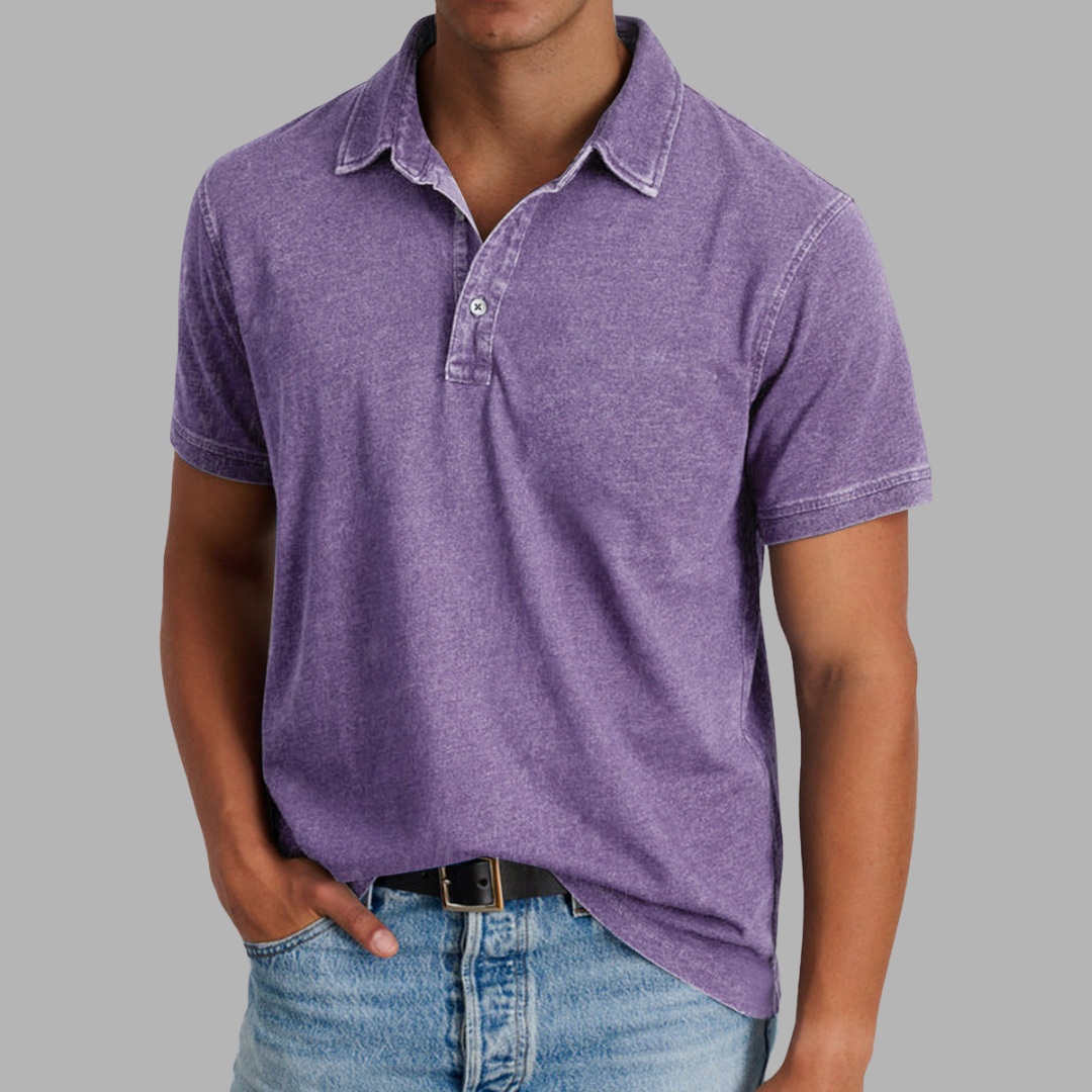 Benno | Weiches gewaschenes Polo für Komfort und StilBenno | Weiches gewaschenes Polo für Komfort und Stil