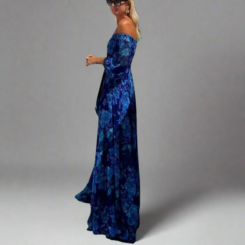 Elviera | Elegantes Maxikleid mit Off-Shoulder