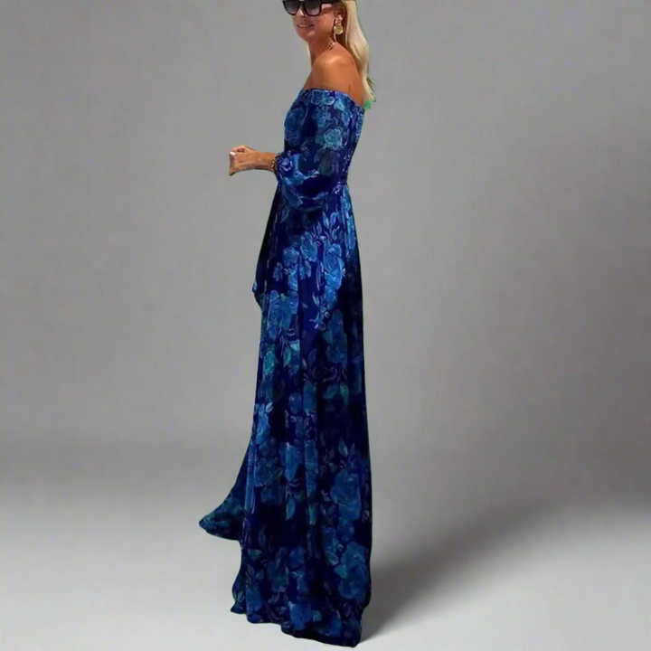 Elviera | Elegantes Maxikleid mit Off-Shoulder