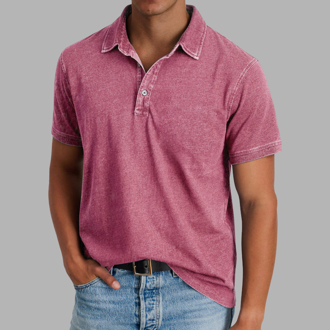 Benno | Weiches gewaschenes Polo für Komfort und StilBenno | Weiches gewaschenes Polo für Komfort und Stil