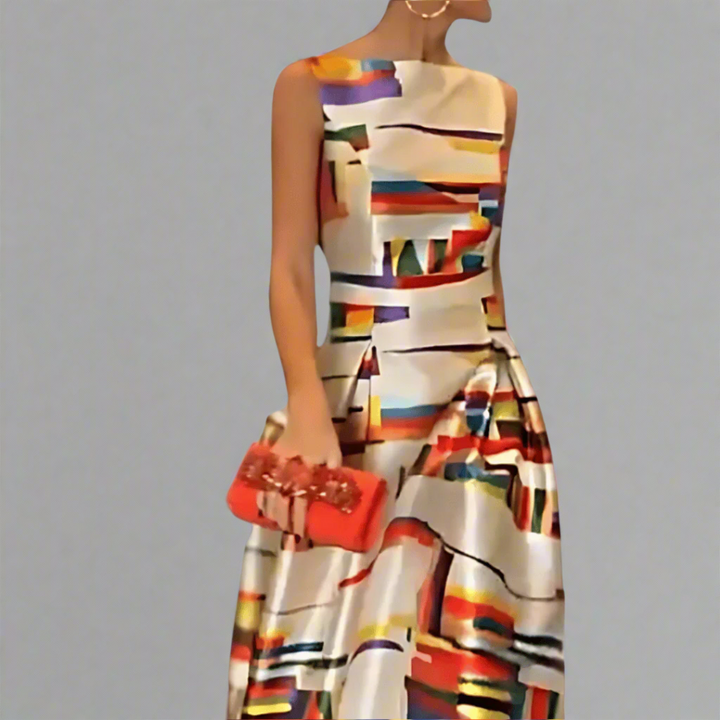 Philina | Luftiges Maxikleid mit Muster