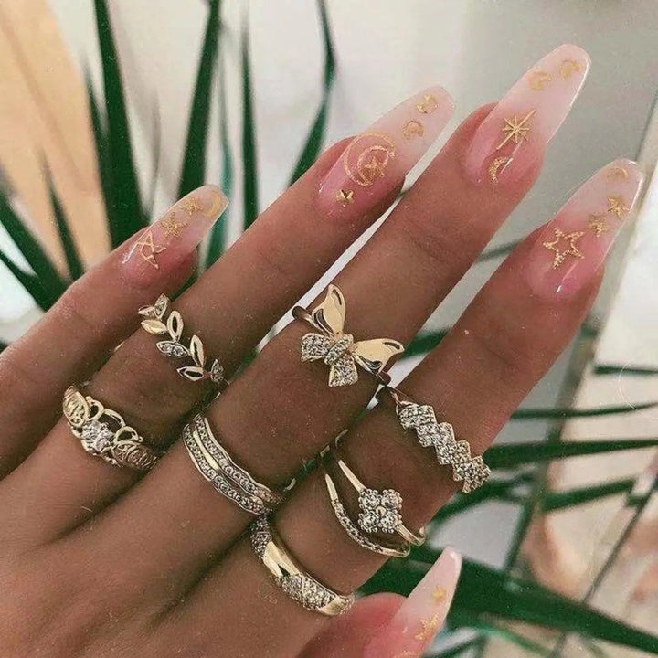 Tabea | Einzigartiges 8- bis 12-Ring Set