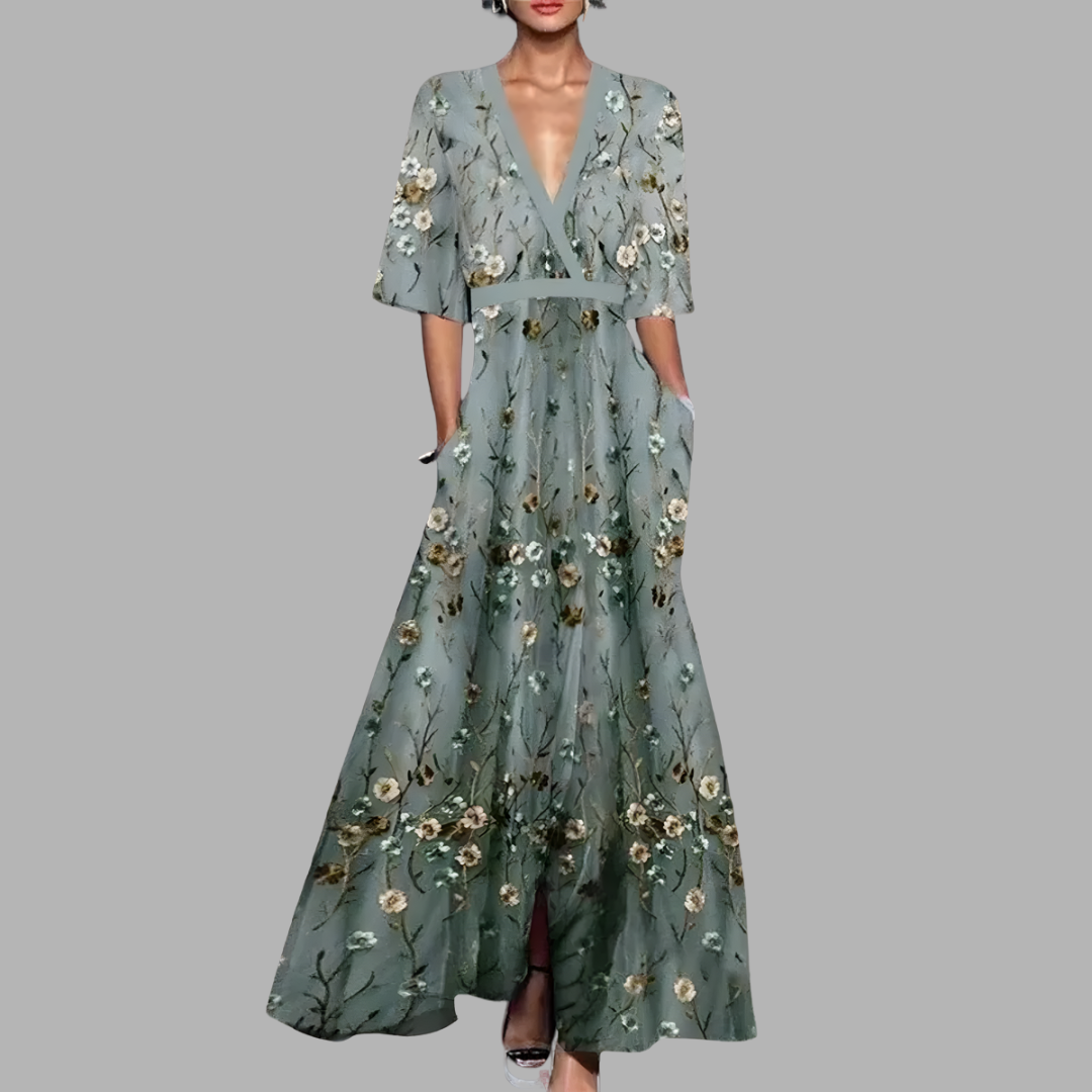 Odila | Elegantes Florales Kleid für den Sommer