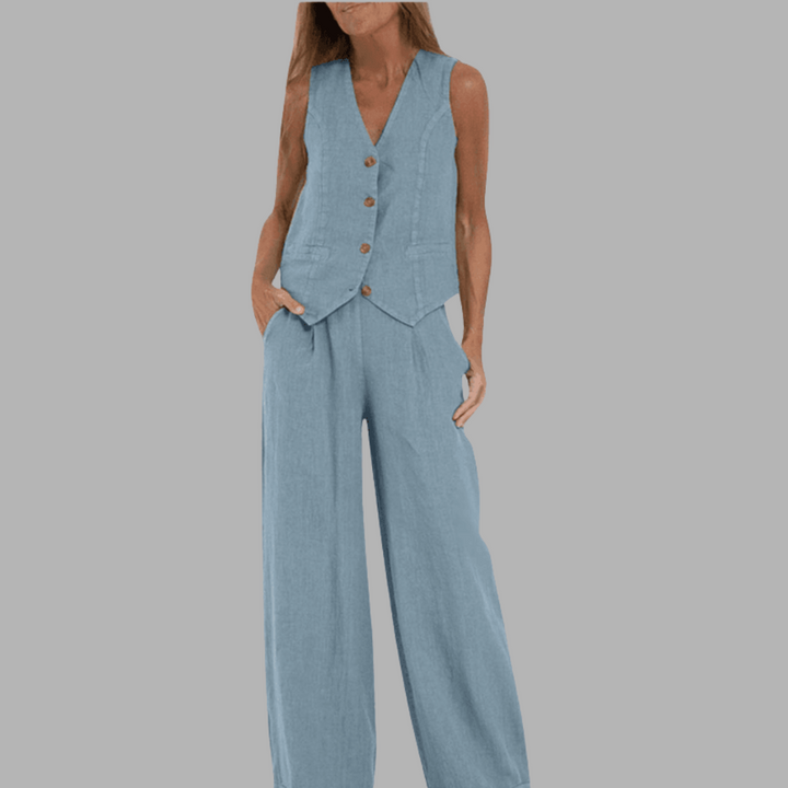 Grete | Handgefertigtes Baumwoll-Sommer-Set