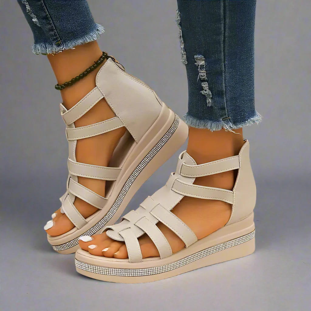 Minerva | Elegante Keilsandalen für ganztägigen Komfort