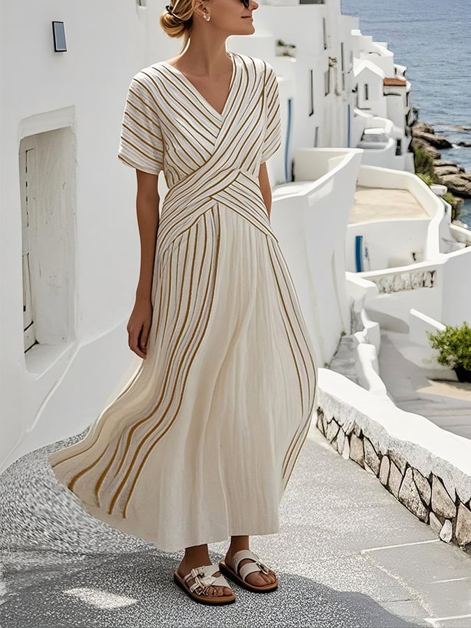 Janina | Lockeres Streifenkleid mit Charme