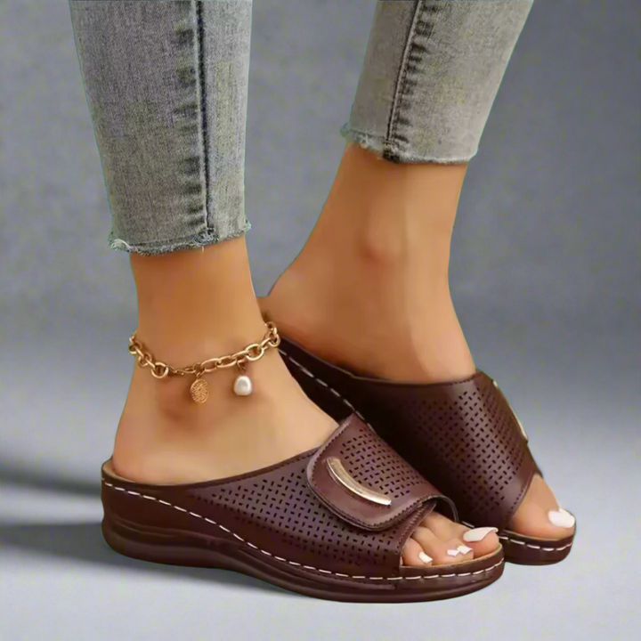 Hanna | Bequeme Keil-Sandalen für den Sommer