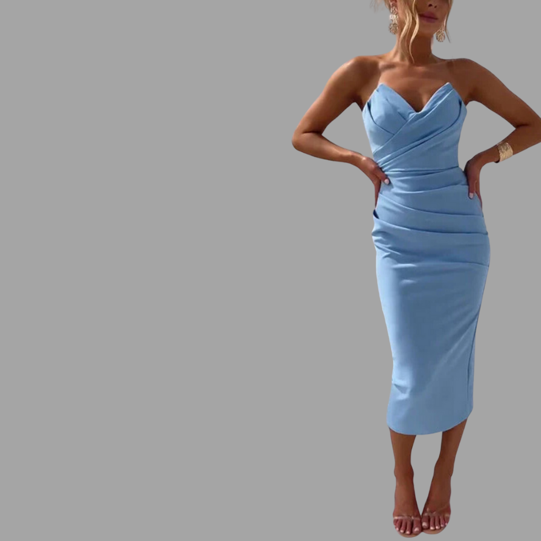 Elin | Schulterfreies Abendkleid mit Eleganz