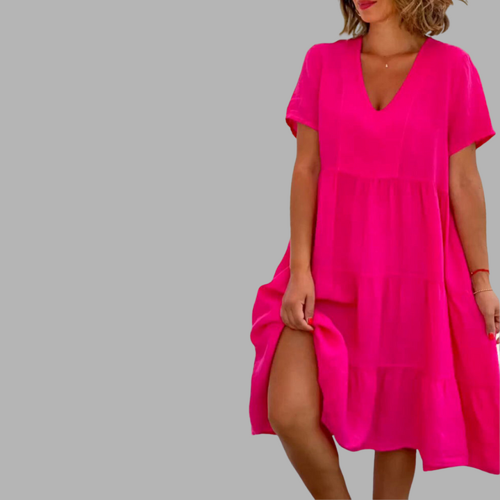 Nivetta | Premium Lino-Cotton Kleid für ultimativen Komfort