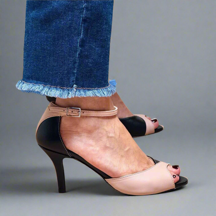 Philomene | Elegante Bicolor-Sandalen mit Komfortpassform