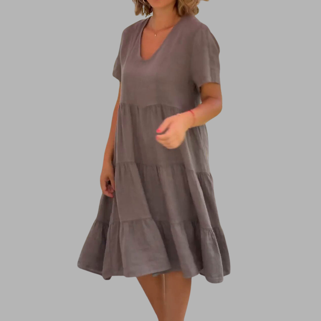 Nivetta | Premium Lino-Cotton Kleid für ultimativen Komfort