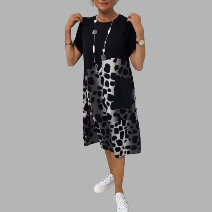 Melodia | Premium Casual Kleid mit Rundhalsausschnitt