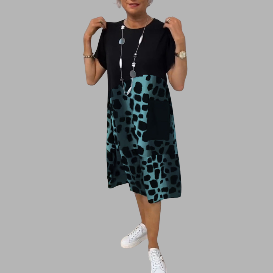 Melodia | Premium Casual Kleid mit Rundhalsausschnitt