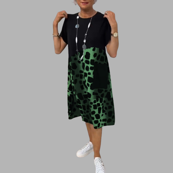 Melodia | Premium Casual Kleid mit Rundhalsausschnitt