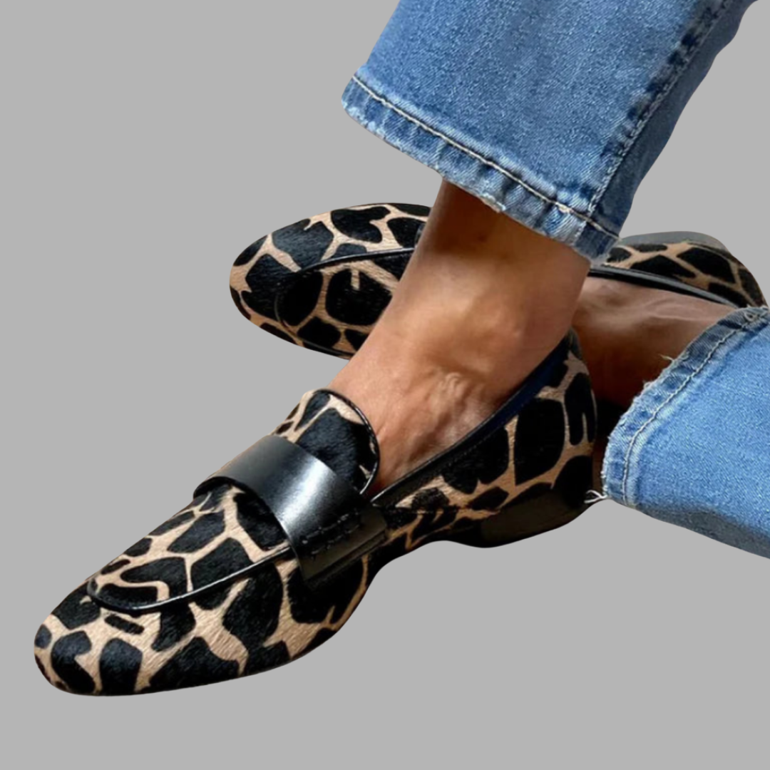 Verilda | Premium Loafer mit Animal-Print für täglichen Komfort