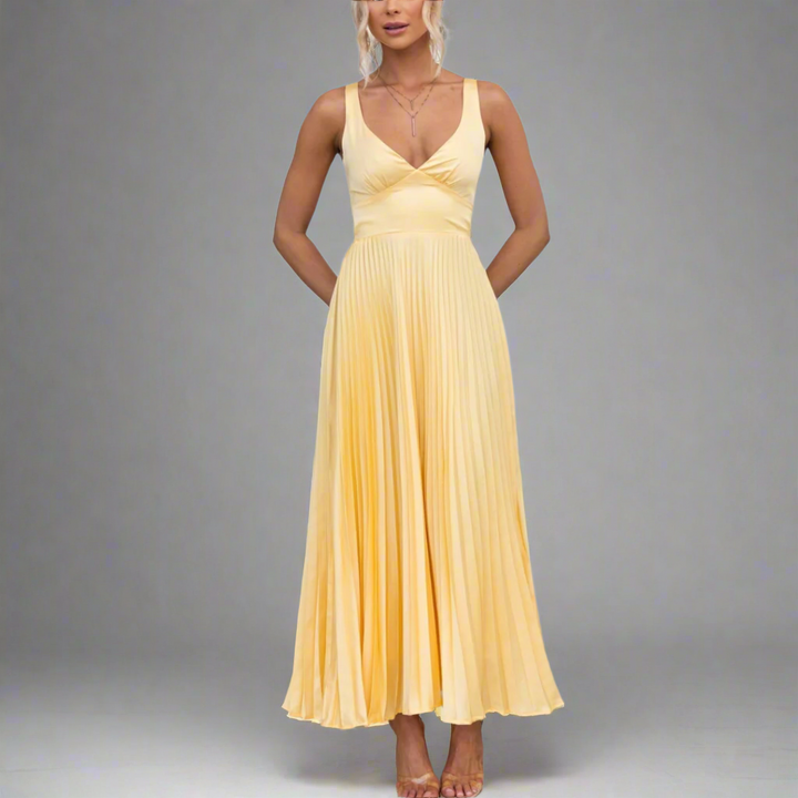 Nikolina | Elegantes Midikleid mit Falten