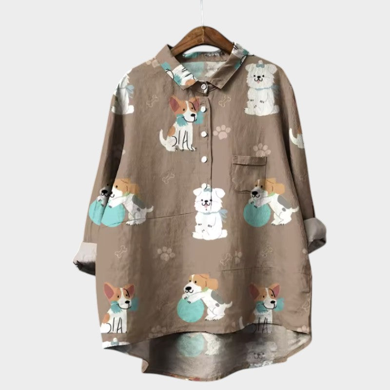 Hannelore | Oversize-Bluse mit fröhlichem Komfort