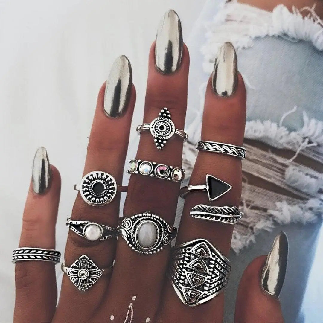 Tabea | Einzigartiges 8- bis 12-Ring Set