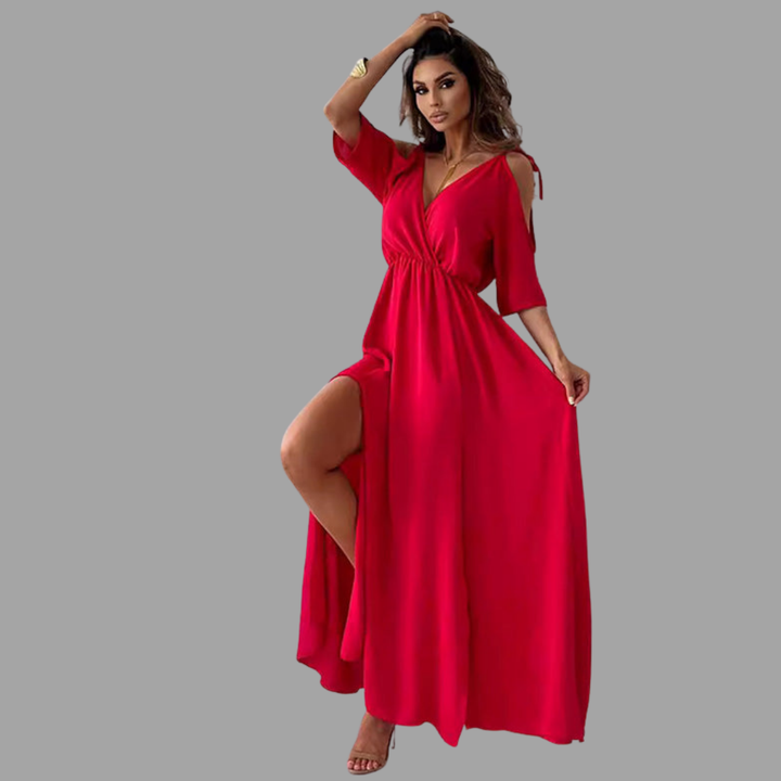 Rieke | Sommer-Maxikleid mit Schlitz