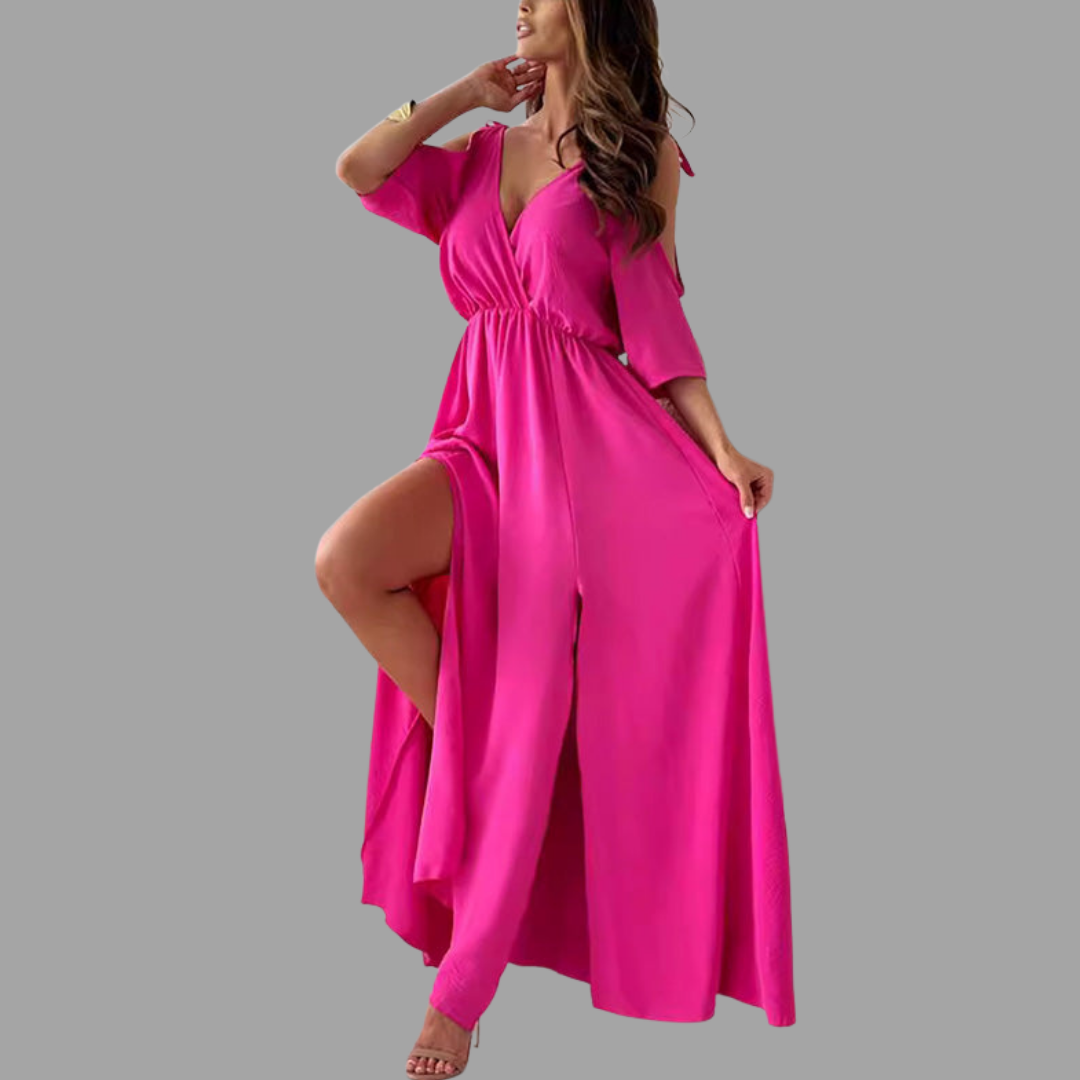 Rieke | Sommer-Maxikleid mit Schlitz