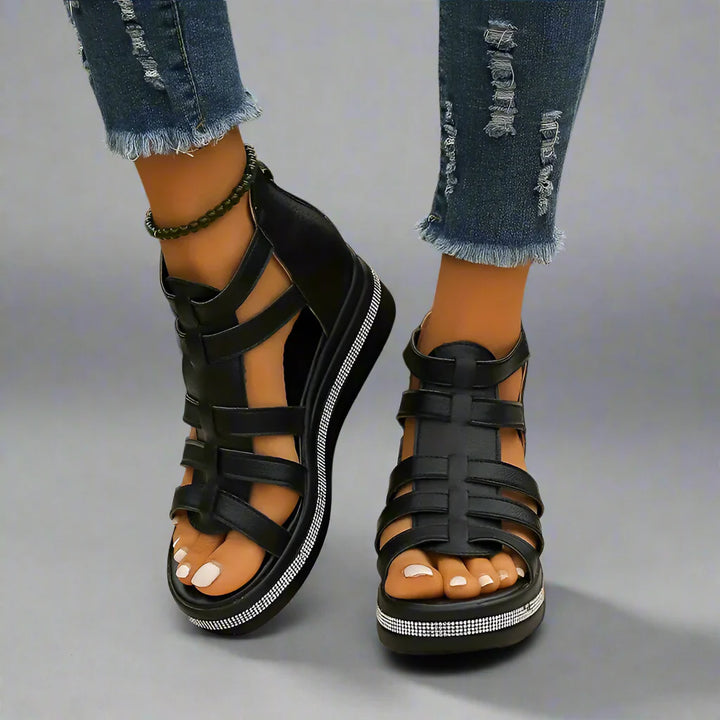 Minerva | Elegante Keilsandalen für ganztägigen Komfort